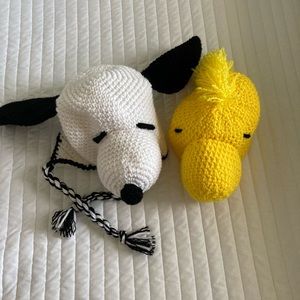 Knit Peanuts Hats for Primary Halloween